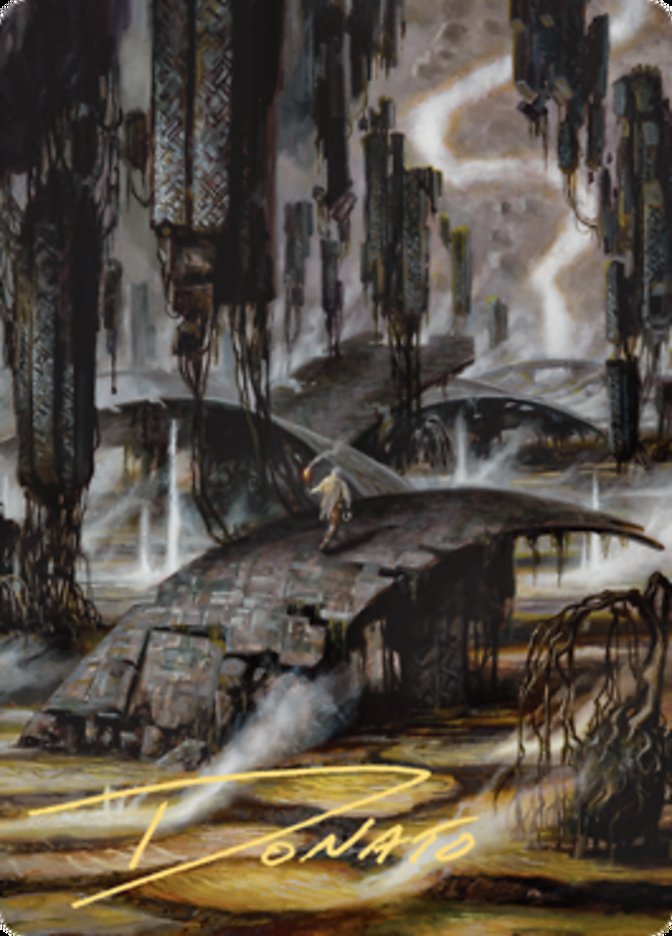 Grimclimb Pathway Art Card (Gold-Stamped Signature) [Zendikar Rising Art Series] | Total Play