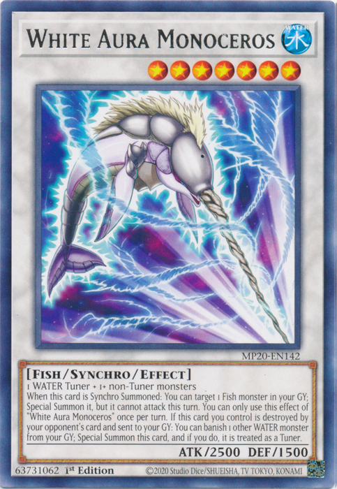 White Aura Monoceros [MP20-EN142] Rare | Total Play