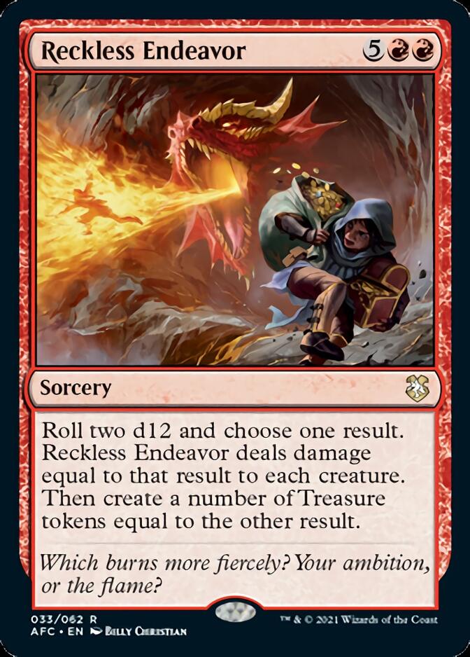 Reckless Endeavor [Dungeons & Dragons: Adventures in the Forgotten Realms Commander] | Total Play