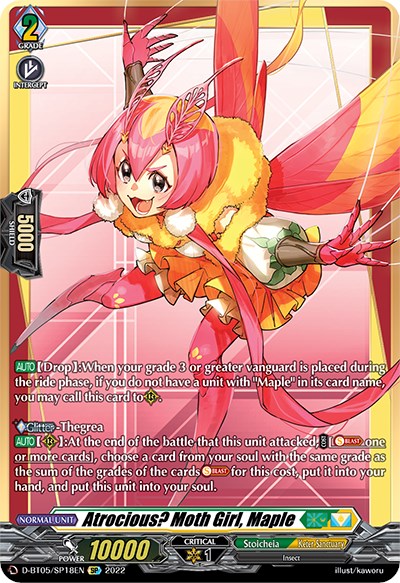 Atrocious? Moth Girl, Maple (D-BT05/SP18EN) [Triumphant Return of the Brave Heroes] | Total Play