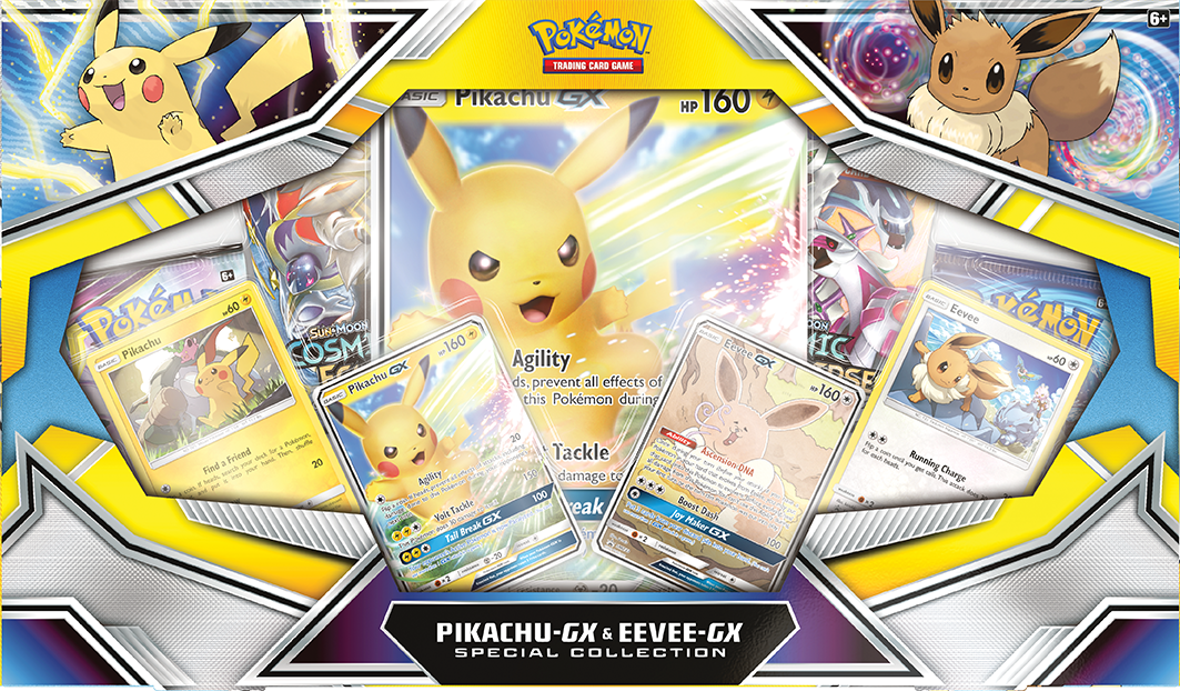 Sun & Moon: Cosmic Eclipse - Special Collection (Pikachu GX & Eevee GX) | Total Play