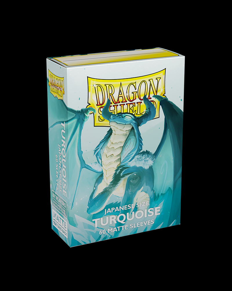 Dragon Shield: Japanese Size 60ct Sleeves - Turquoise (Matte) | Total Play