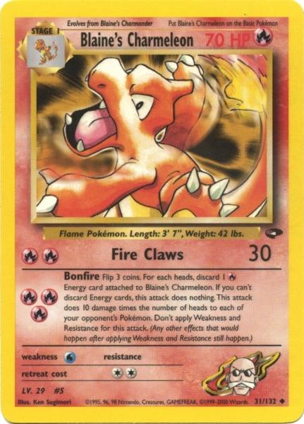 Blaine's Charmeleon (31/132) [Gym Challenge Unlimited] | Total Play
