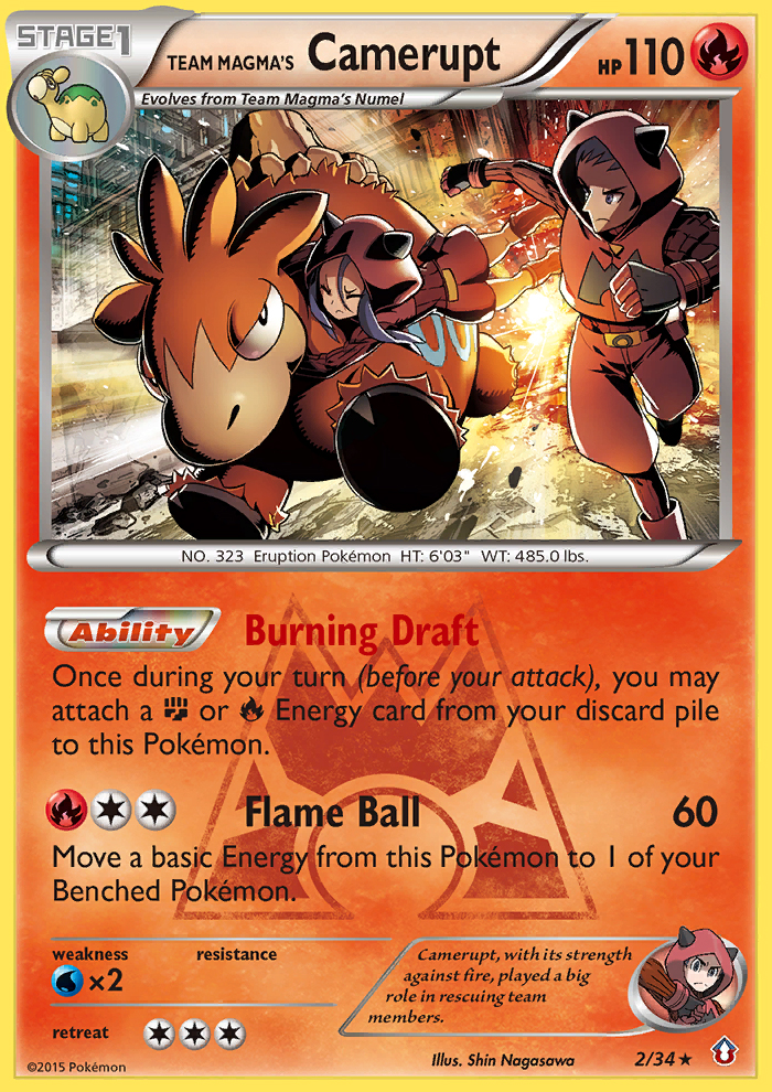 Team Magma's Camerupt (2/34) [XY: Double Crisis] | Total Play