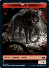 Wolf (011) // Boar Double-Sided Token [Innistrad: Crimson Vow Tokens] | Total Play