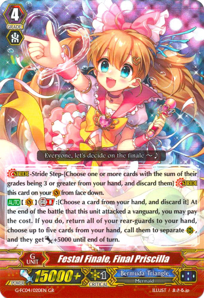 Festal Finale, Final Priscilla (G-FC04/020EN) [Fighters Collection 2017] | Total Play