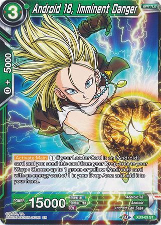 Android 18, Imminent Danger (XD3-03) [The Ultimate Life Form] | Total Play