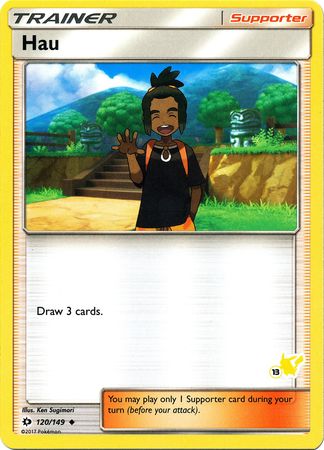 Hau (120/149) (Pikachu Stamp #13) [Battle Academy 2020] | Total Play