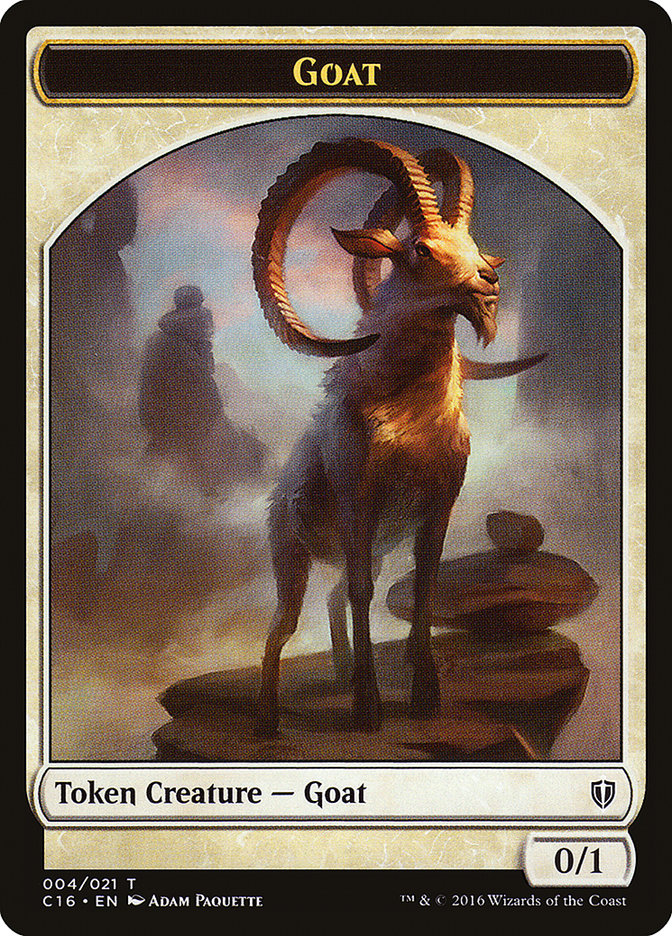 Goat // Thopter Double-Sided Token [Commander 2016 Tokens] | Total Play