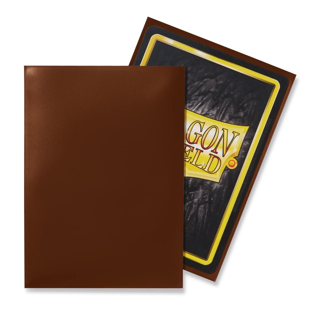 Dragon Shield: Standard 100ct Sleeves - Brown (Classic) | Total Play