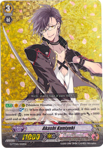 Akashi Kuniyuki (RRR) (G-TTD01/002EN) [Touken Ranbu: ONLINE] | Total Play