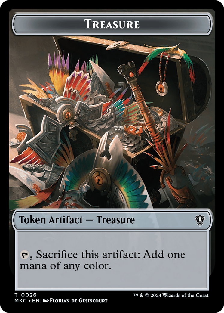 Thopter // Treasure Double-Sided Token [Murders at Karlov Manor Commander Tokens] | Total Play
