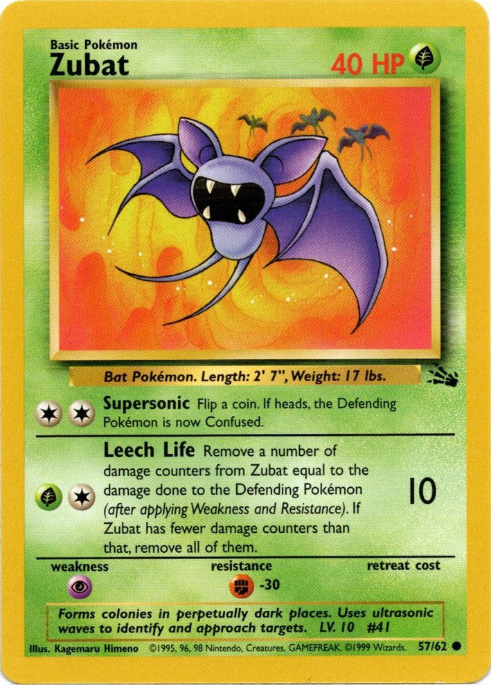 Zubat (57/62) [Fossil Unlimited] | Total Play