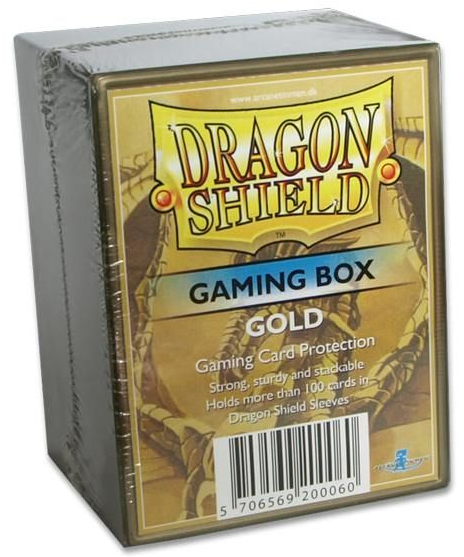 Dragon Shield: Strongbox - Gold (Gaming Box) | Total Play