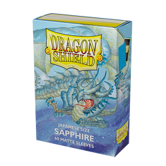 Dragon Shield: Japanese Size 60ct Sleeves - Sapphire (Matte) | Total Play