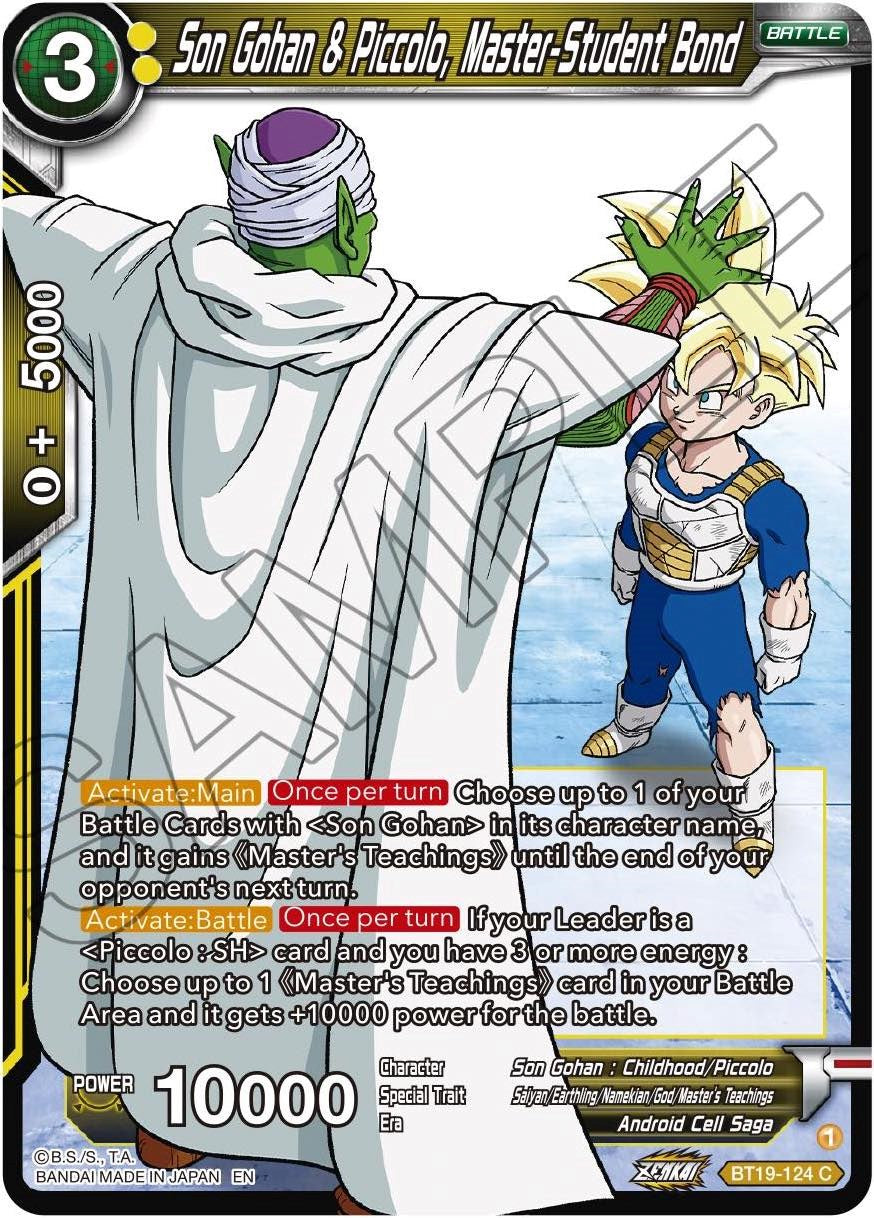 Son Gohan & Piccolo, Master-Student Bond (BT19-124) [Fighter's Ambition] | Total Play