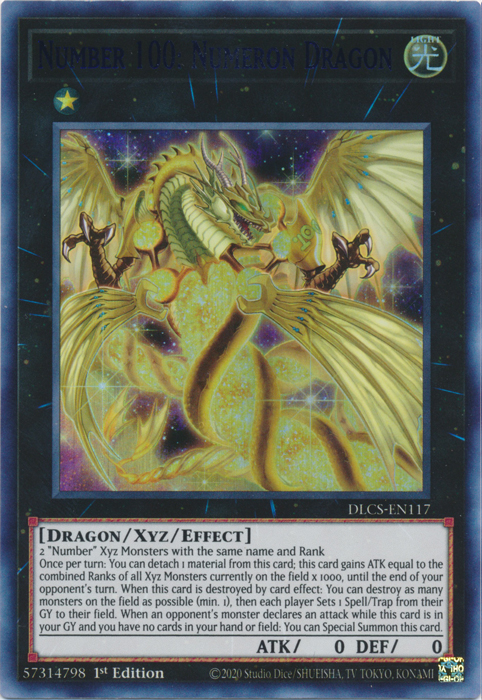 Number 100: Numeron Dragon (Blue) [DLCS-EN117] Ultra Rare | Total Play