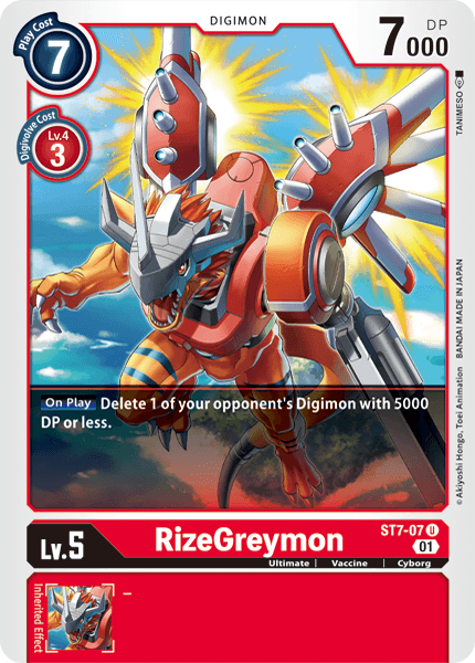 RizeGreymon [ST7-07] [Starter Deck: Gallantmon] | Total Play