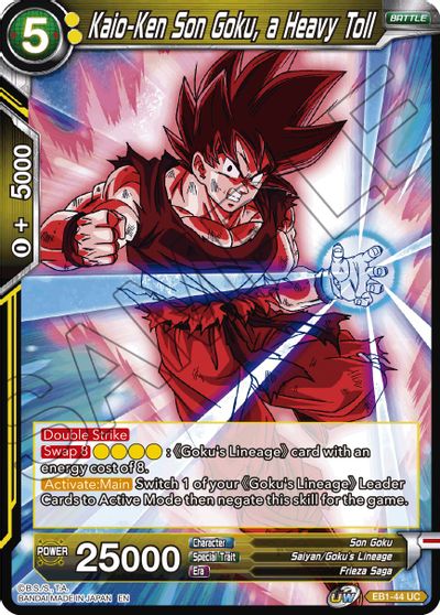 Kaio-Ken Son Goku, a Heavy Toll (EB1-44) [Battle Evolution Booster] | Total Play