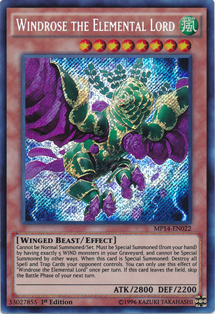 Windrose the Elemental Lord [MP14-EN022] Secret Rare | Total Play