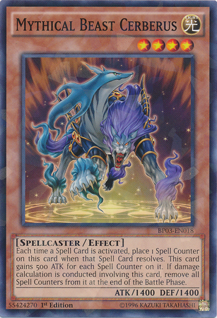 Mythical Beast Cerberus [BP03-EN018] Shatterfoil Rare | Total Play