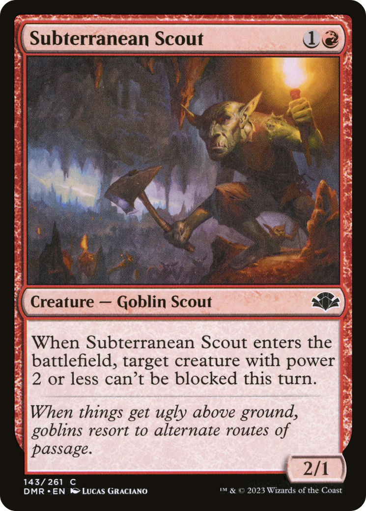 Subterranean Scout [Dominaria Remastered] | Total Play