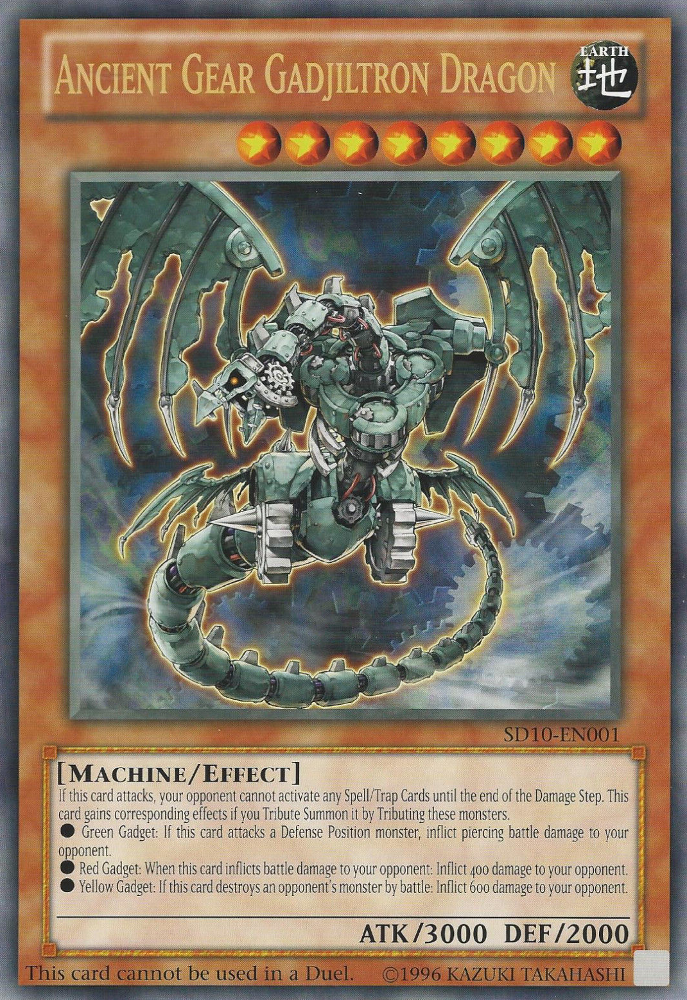 Ancient Gear Gadjiltron Dragon (Oversized) (Machine Madness) [SD10-EN001] Promo | Total Play