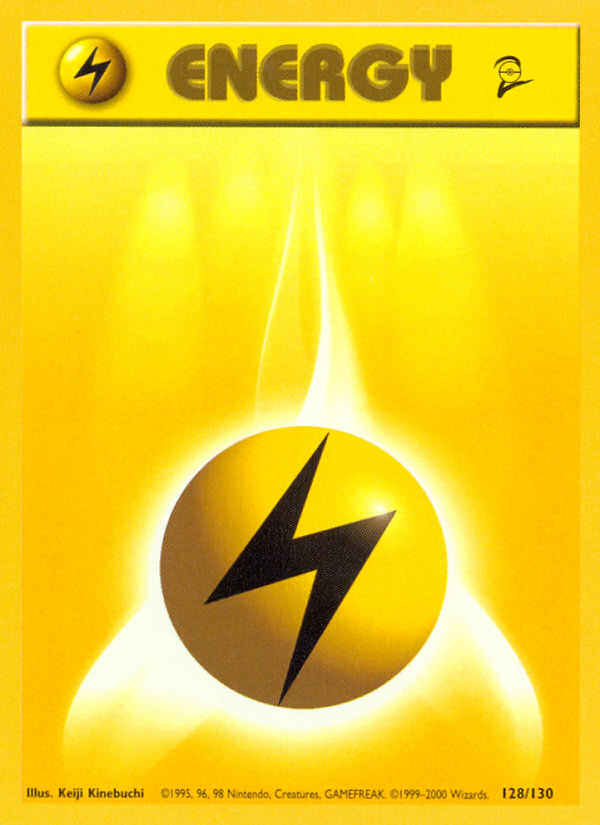 Lightning Energy (128/130) [Base Set 2] | Total Play