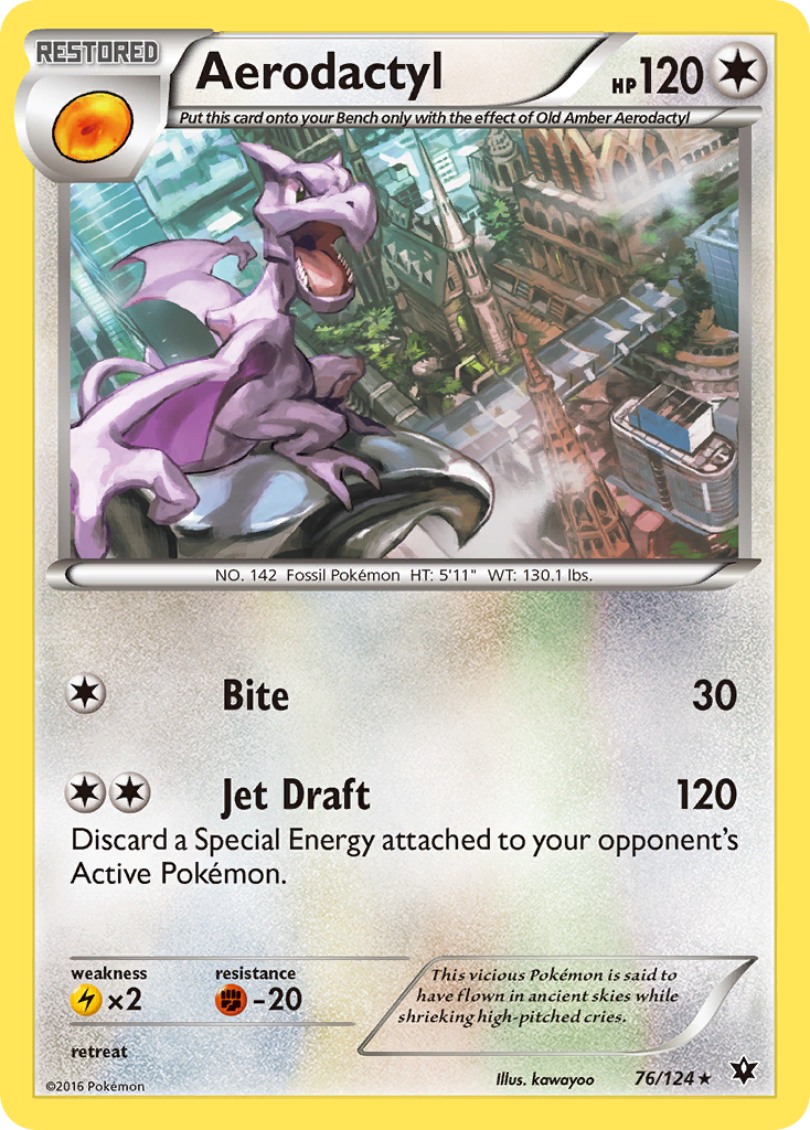 Aerodactyl (76/124) [XY: Fates Collide] | Total Play