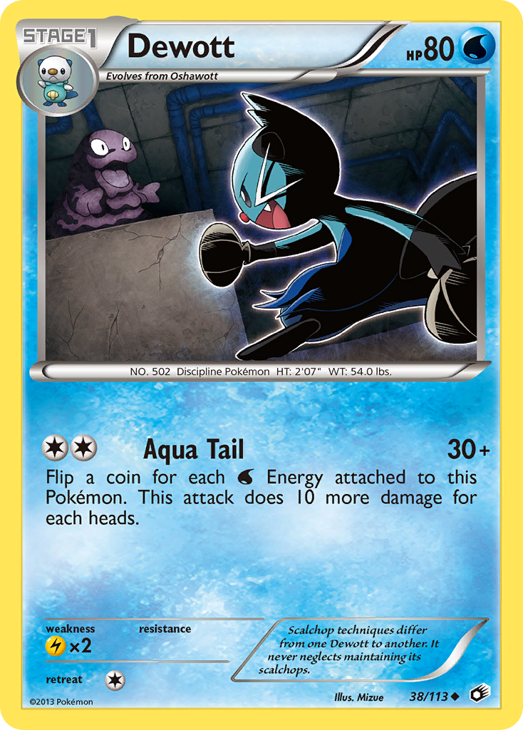 Dewott (38/113) [Black & White: Legendary Treasures] | Total Play