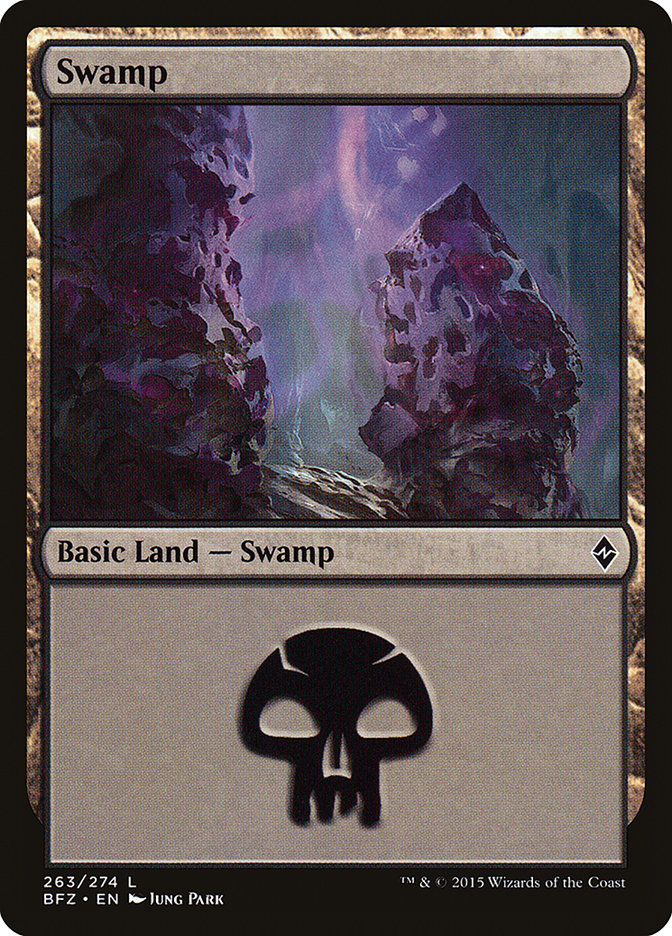 Swamp (263a) [Battle for Zendikar] | Total Play