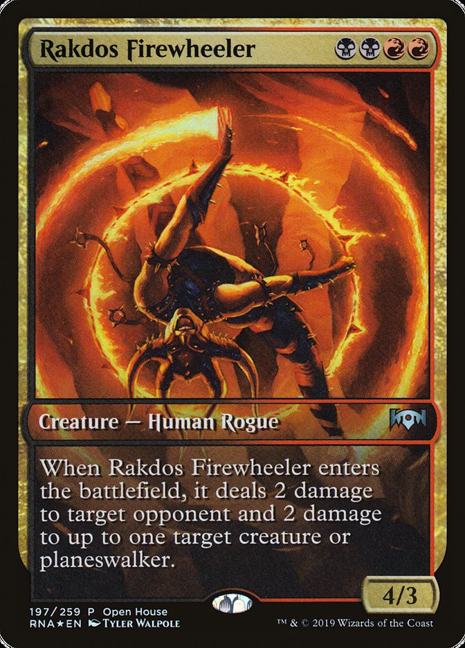 Rakdos Firewheeler (Open House) (Extended Art) [Ravnica Allegiance Promos] | Total Play