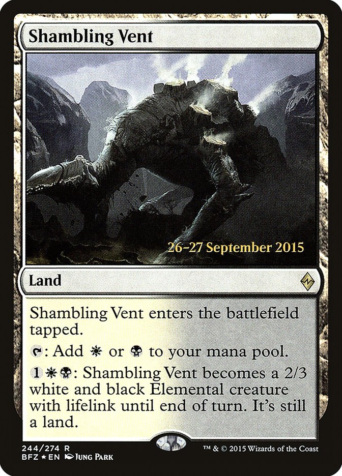 Shambling Vent [Battle for Zendikar Prerelease Promos] | Total Play