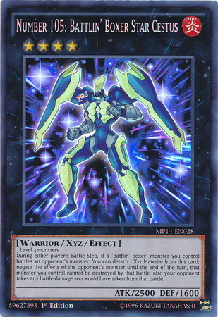 Number 105: Battlin' Boxer Star Cestus [MP14-EN028] Super Rare | Total Play