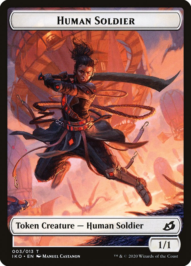 Human Soldier Token (003/013) [Ikoria: Lair of Behemoths Tokens] | Total Play