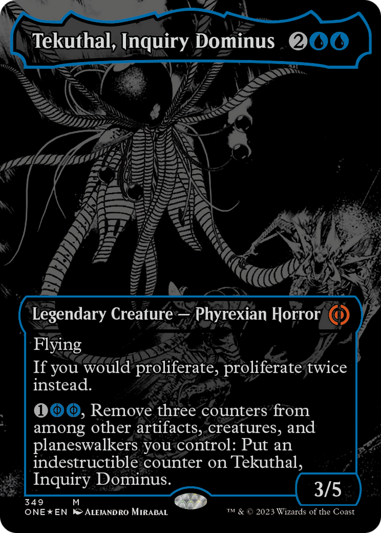 Tekuthal, Inquiry Dominus (Oil Slick Raised Foil) [Phyrexia: All Will Be One] | Total Play