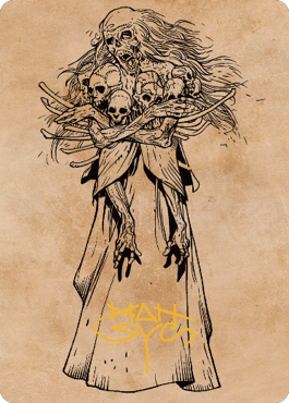 Myrkul, Lord of Bones Art Card (73) (Gold-Stamped Signature) [Commander Legends: Battle for Baldur's Gate Art Series] | Total Play