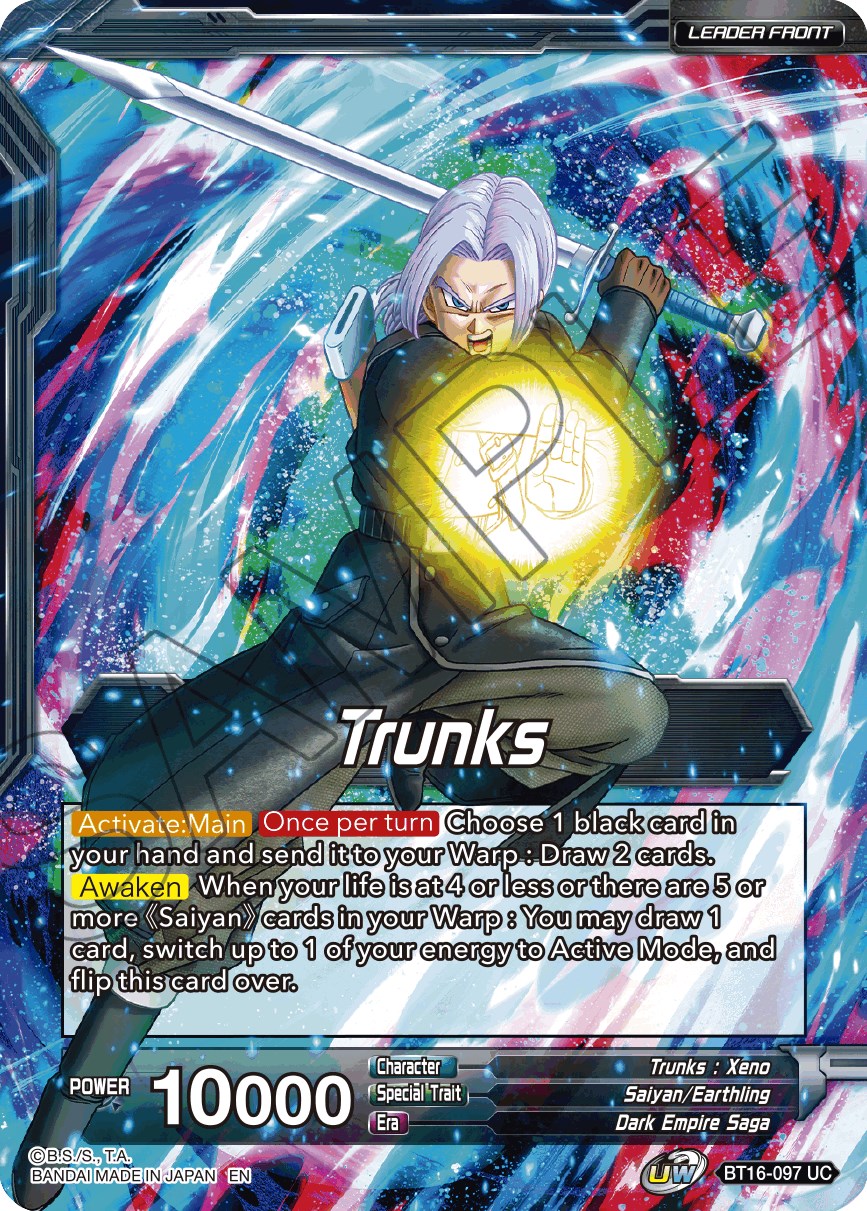 Trunks // SSG Trunks, Crimson Warrior (BT16-097) [Realm of the Gods Prerelease Promos] | Total Play