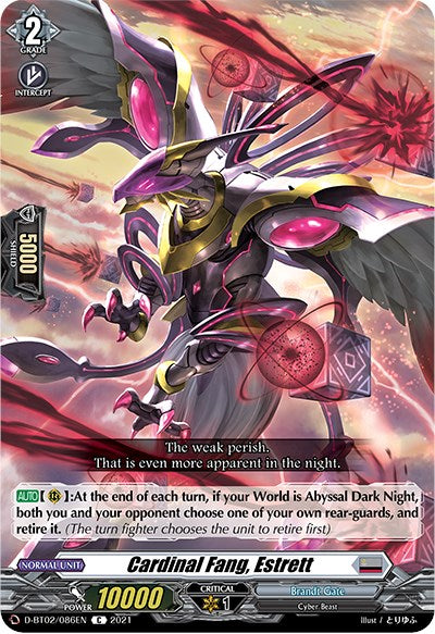 Cardinal Fang, Estrett (D-BT02/086EN) [A Brush with the Legends] | Total Play