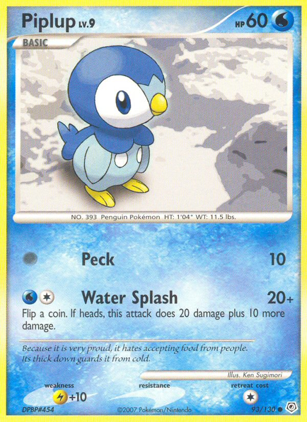 Piplup (93/130) [Diamond & Pearl: Base Set] | Total Play