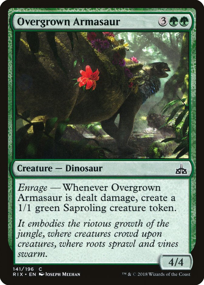 Overgrown Armasaur [Rivals of Ixalan] | Total Play