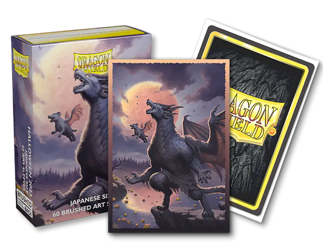 Dragon Shield: Japanese Size 60ct Brushed Art Sleeves - Halloween (2023) | Total Play