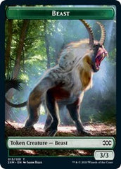Beast // Soldier Double-Sided Token [Double Masters Tokens] | Total Play