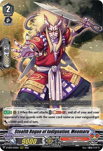 Stealth Rogue of Indignation, Meomaru (D-VS03/032EN) [V Clan Collection Vol.3] | Total Play