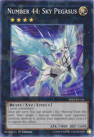 Number 44: Sky Pegasus [BP03-EN130] Shatterfoil Rare | Total Play