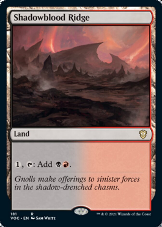 Shadowblood Ridge [Innistrad: Crimson Vow Commander] | Total Play