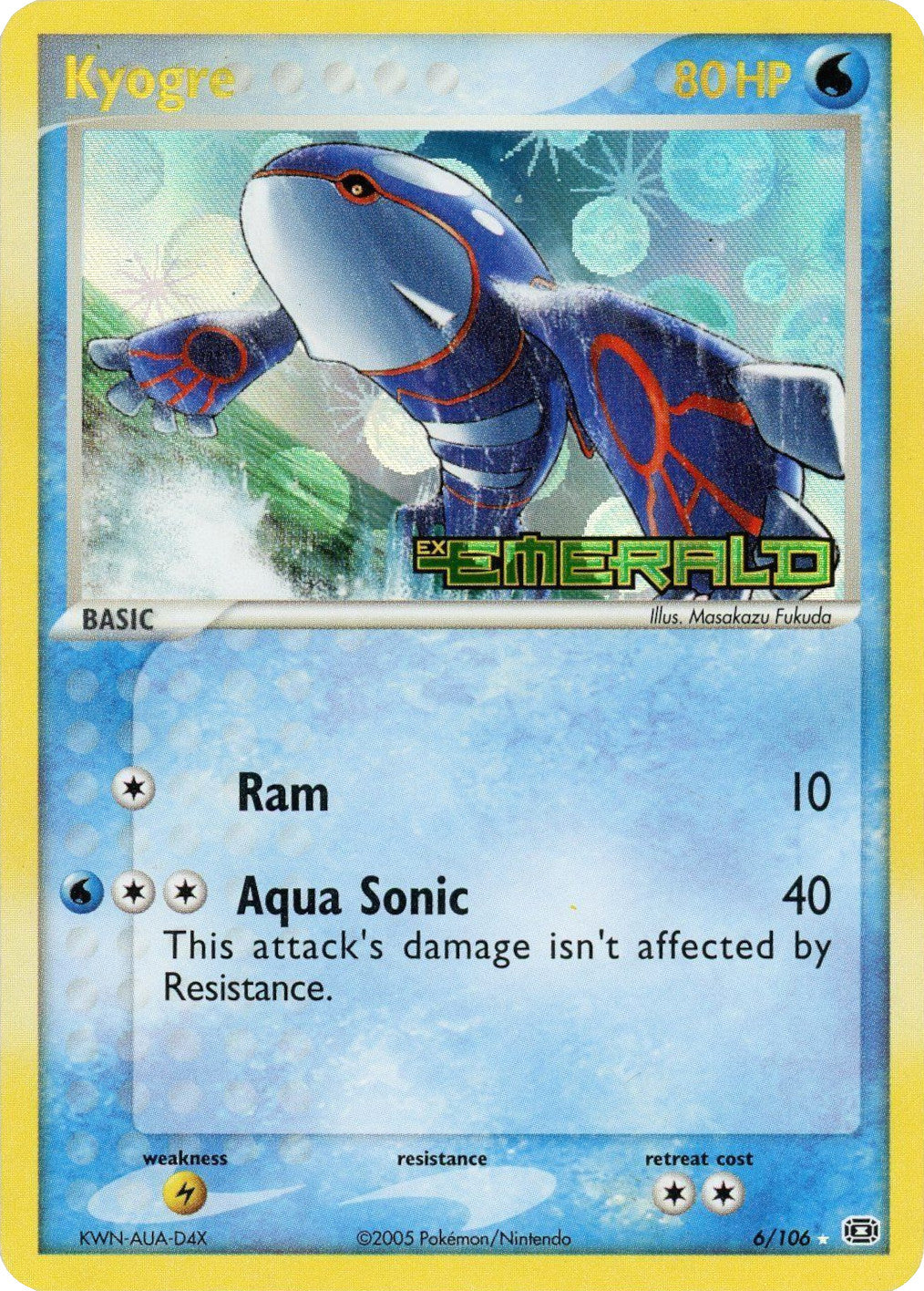 Kyogre (6/106) (Stamped) [EX: Emerald] | Total Play