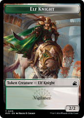 Elf Knight // Goblin (0009) Double-Sided Token [Ravnica Remastered Tokens] | Total Play