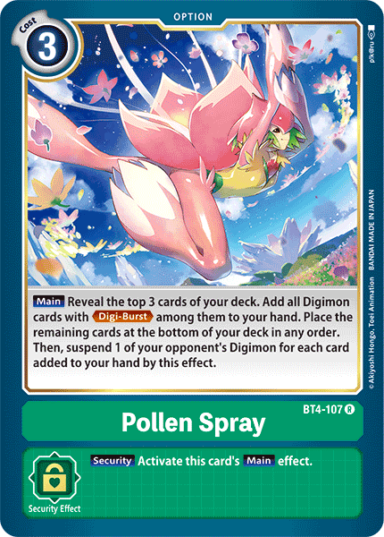Pollen Spray [BT4-107] [Great Legend] | Total Play