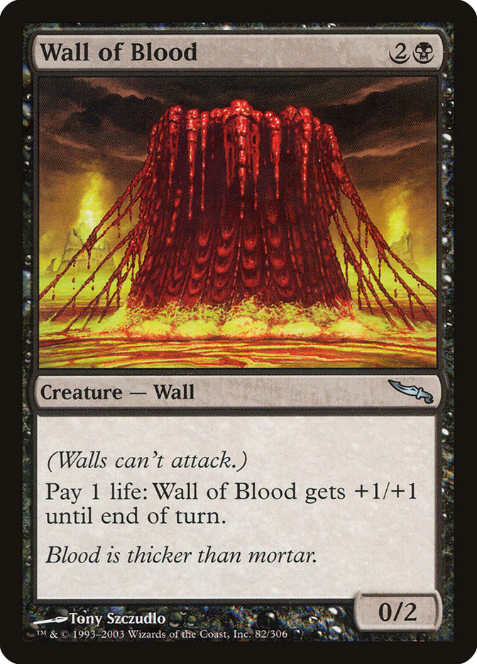 Wall of Blood [Mirrodin] | Total Play
